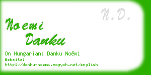 noemi danku business card